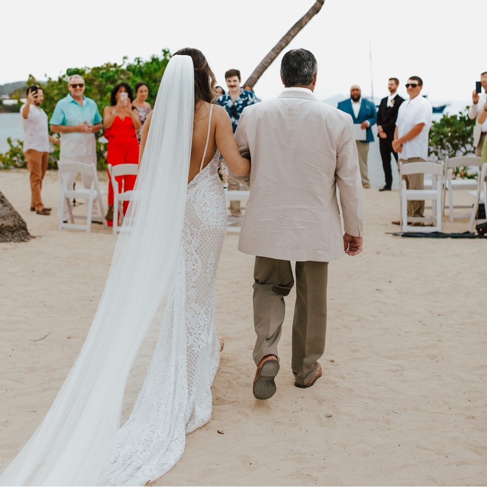 Galia Lahav Cathedral Raw Edge Veil